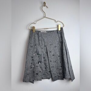 Baby Mara Girls Artsy Pin Tweed Skirt 8